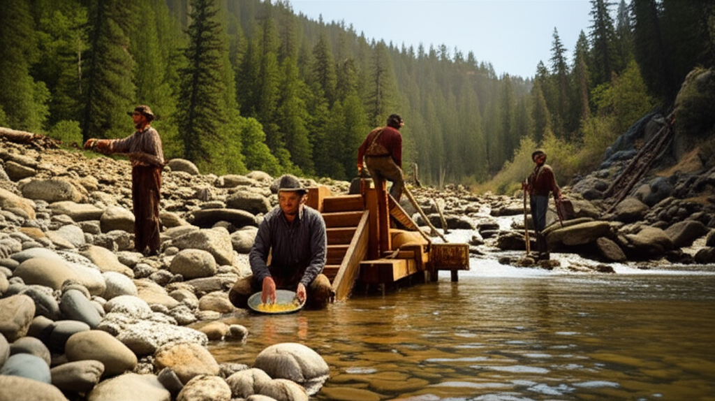 Feather River gold mining claim